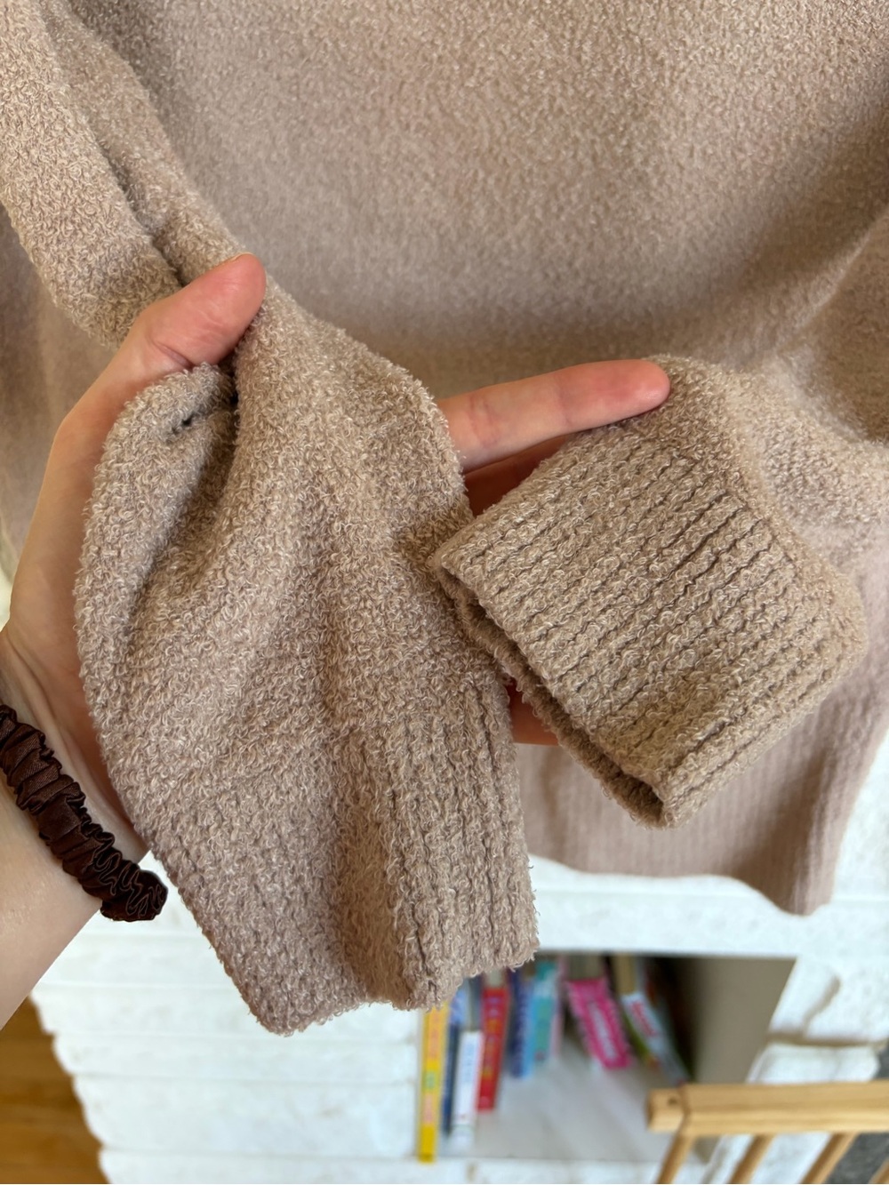 Barefoot Dreams CozyChic Lite Circle Cardi Sable Size Small - Picture 10 of 12